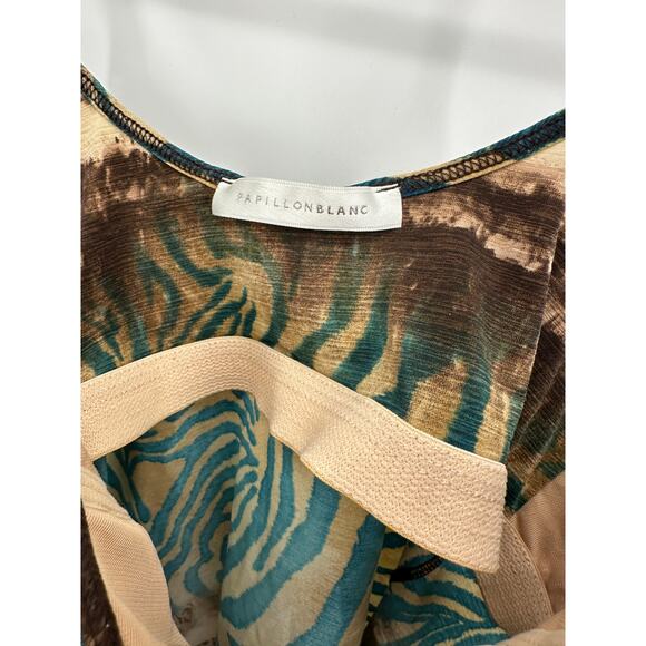 Papillon Blanc Womens Camisole Y2K Tank Size S Zebra Dark Fairy Grunge Boho - Picture 7 of 7